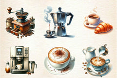 Making Coffee Clipart Bundle 2 - CraftNest - Digital Crafting and Art