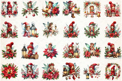 Fantasy Christmas Fairy Clipart Bundle - CraftNest - Digital Crafting and Art