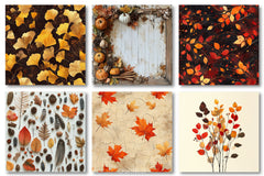 Autumn Digital Backgrounds Clipart Bundle - CraftNest - Digital Crafting and Art