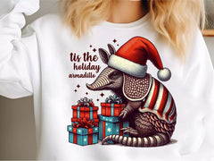 Holiday Armadillo Christmas Clipart Bundle - CraftNest - Digital Crafting and Art