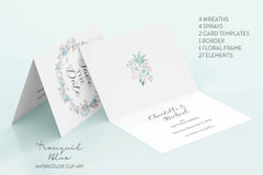 Tranquil Blue Clipart Bundle - CraftNest - Digital Crafting and Art