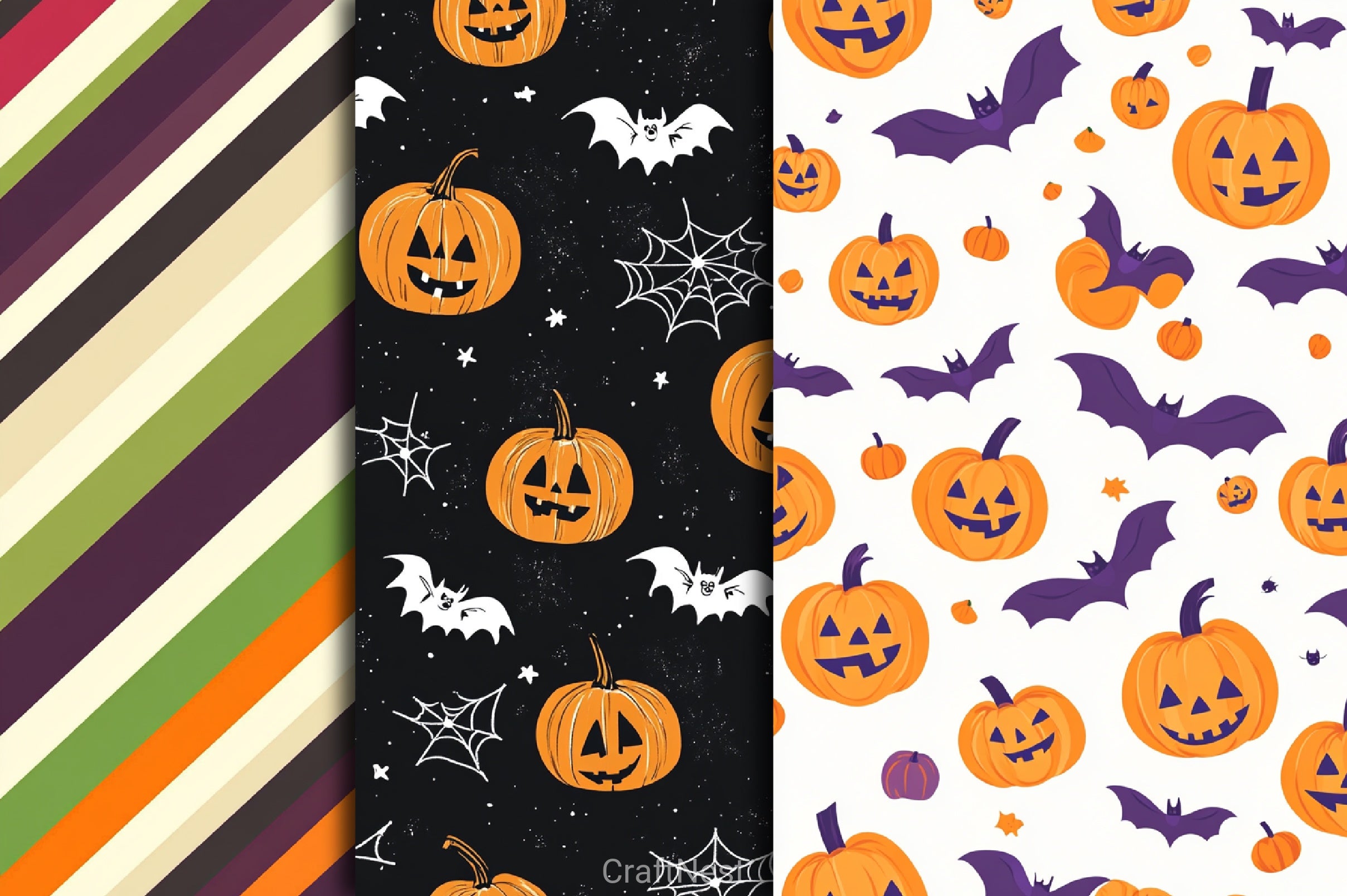 Happy Halloween Digital Paper Background 2 - CraftNest - Digital Crafting and Art