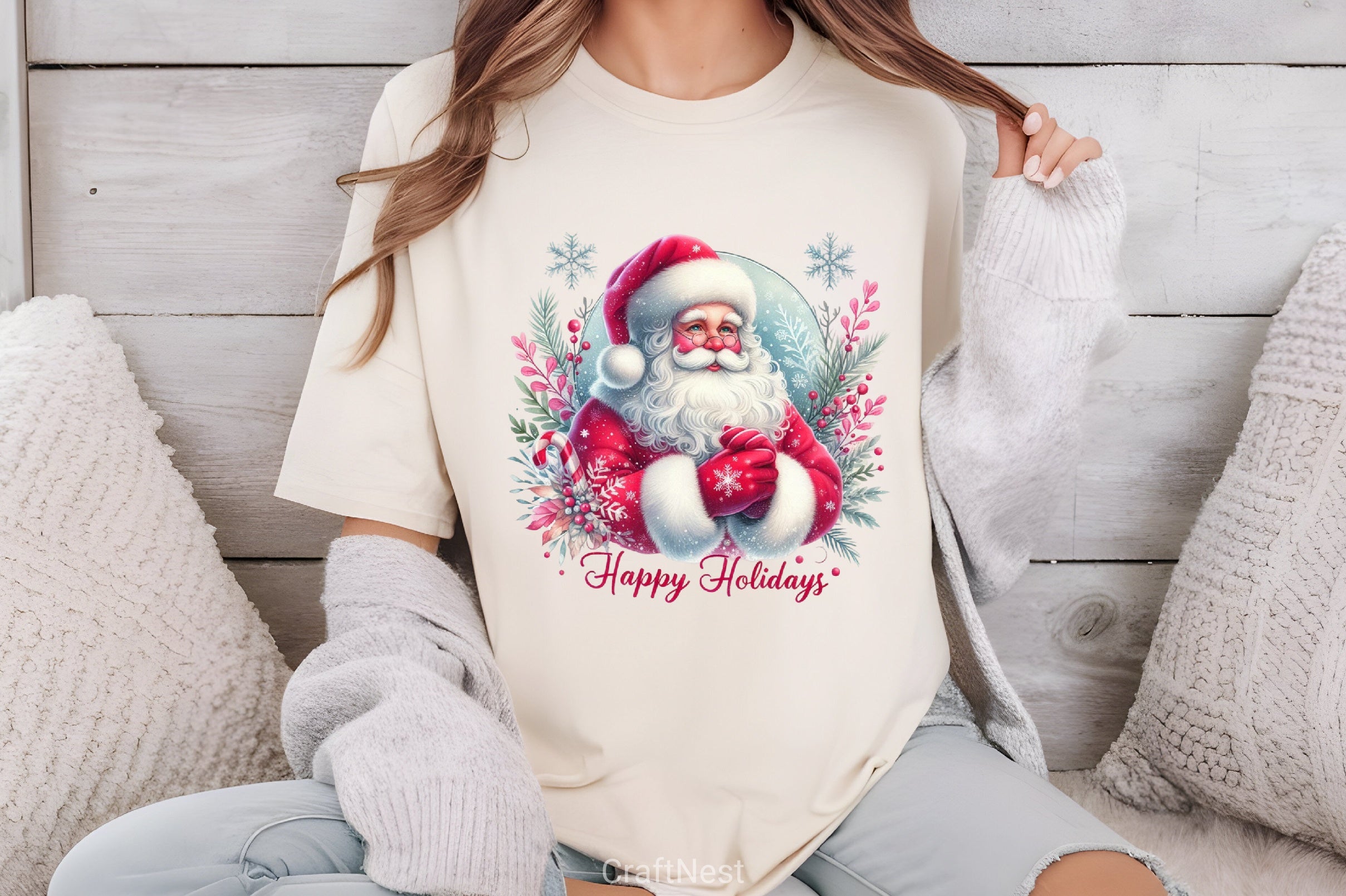 Funny Santa Clipart Bundle - CraftNest - Digital Crafting and Art