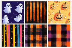 Halloween Digital Paper Pack 4 - CraftNest - Digital Crafting and Art