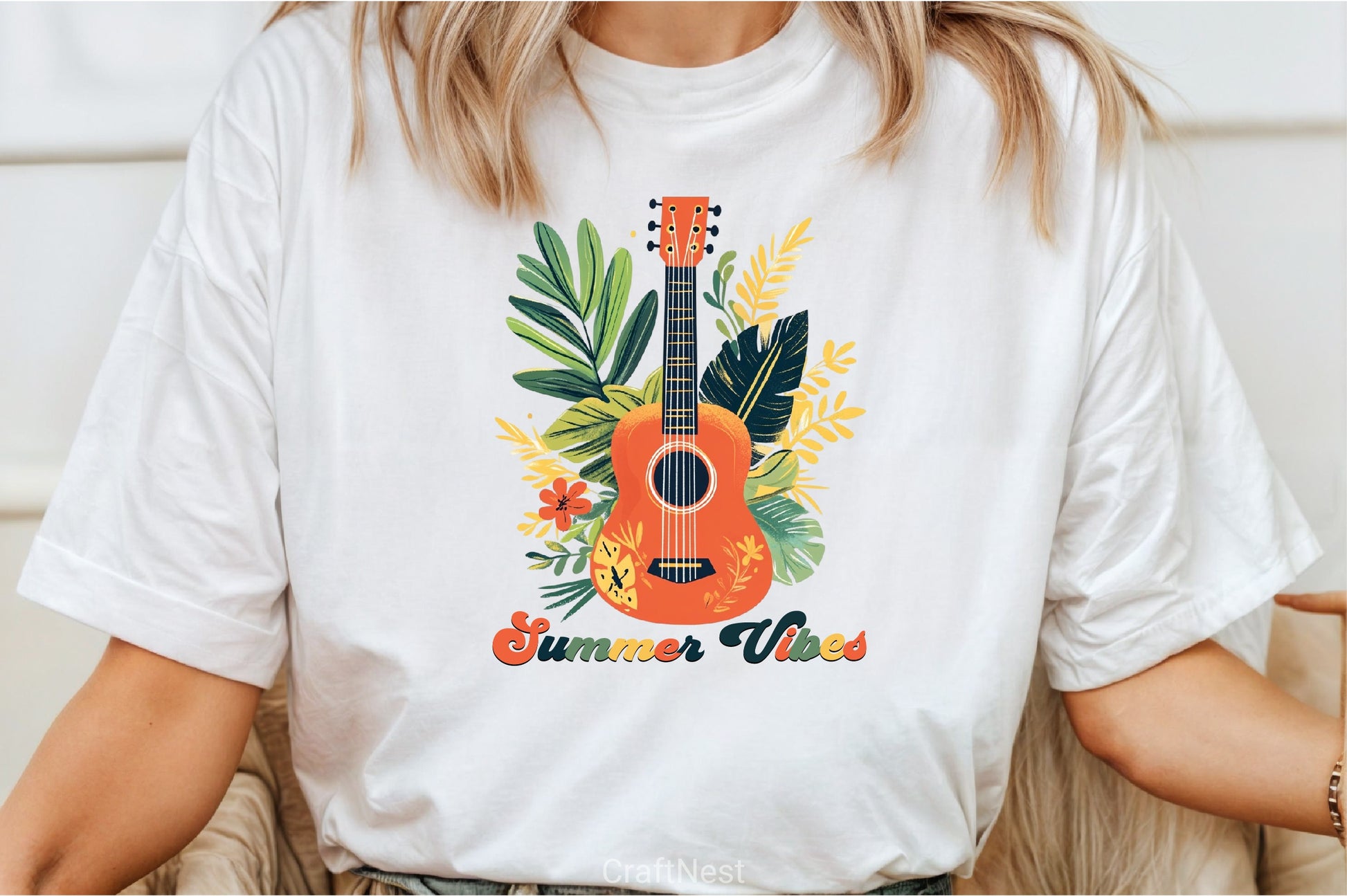 Summer Vibes Guitar Clipart Bundle 1 - CraftNest - Digital Crafting and Art
