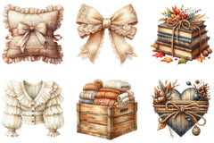 Coquette Autumn Clipart - CraftNest - Digital Crafting and Art