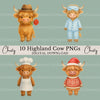 Highland Cows 2 Clipart Bundle