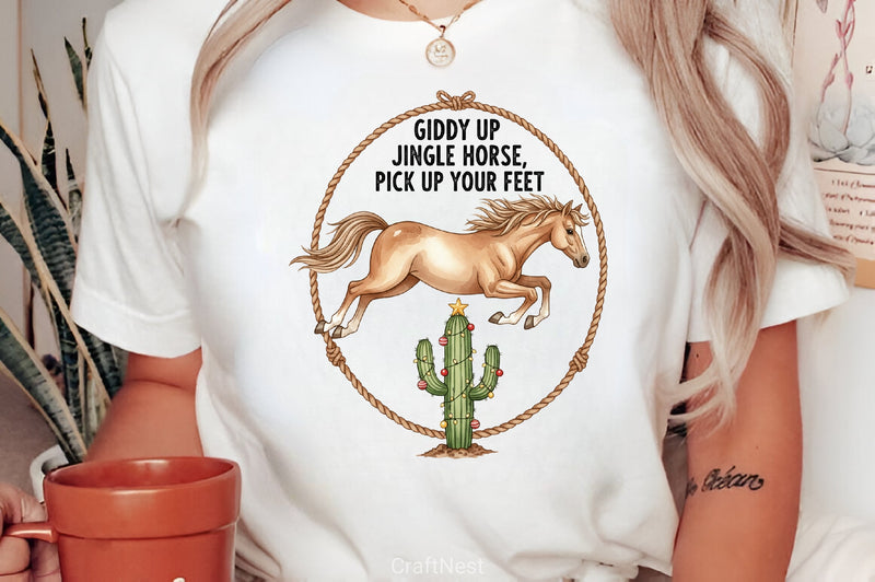 Giddy Up Jingle Horse Clipart Bundle - CraftNest - Digital Crafting and Art