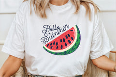 Hello Summer Watermelon Clipart Bundle 3 - CraftNest - Digital Crafting and Art