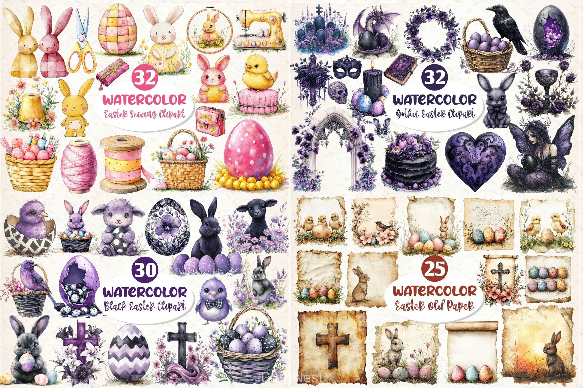 Happy Easter Huge SVG Bundle - CraftNest - Digital Crafting and Art
