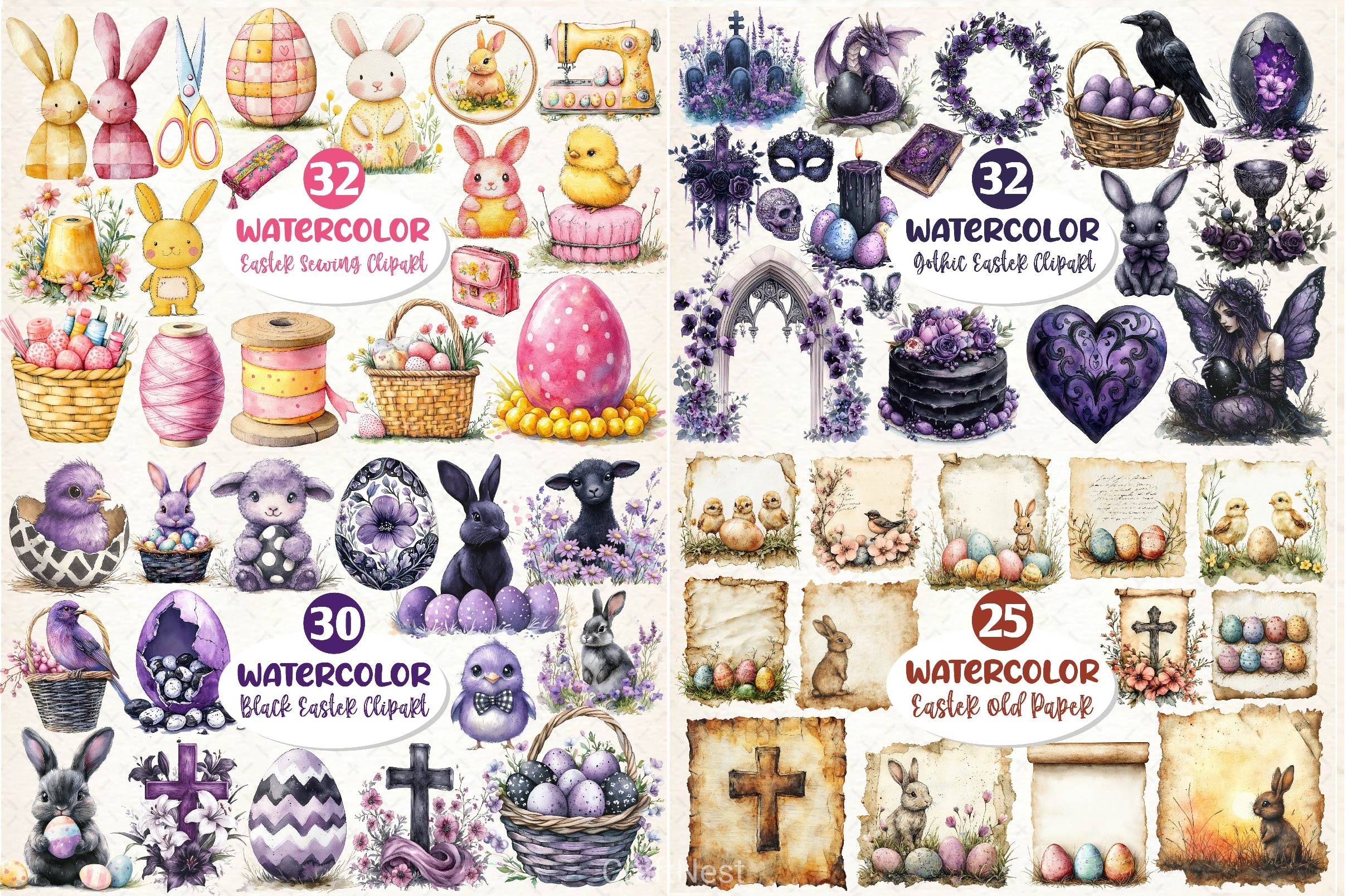 Happy Easter Huge SVG Bundle - CraftNest - Digital Crafting and Art