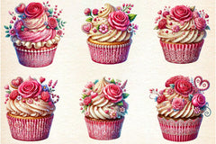Valentine Cupcake Clipart Bundle 68 - CraftNest - Digital Crafting and Art