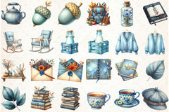 Rustic Cozy Autumn Clipart Bundle 11 - CraftNest - Digital Crafting and Art