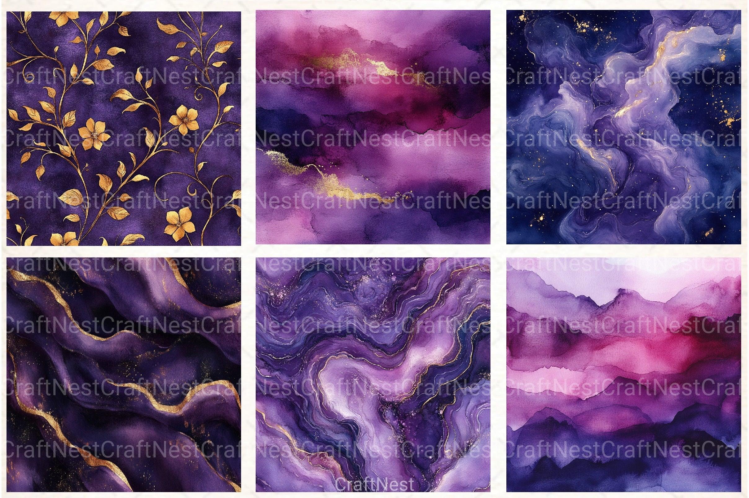 Luxury Purple Digital Paper - CraftNest - Digital Crafting and Art