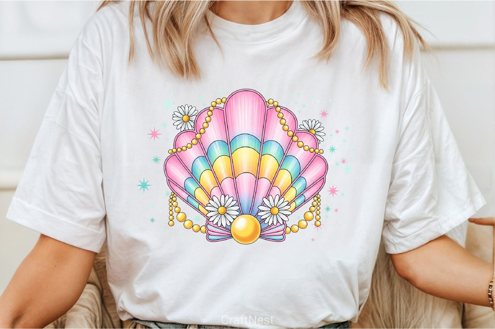 Clam Pearl Summer Clipart Bundle - CraftNest - Digital Crafting and Art