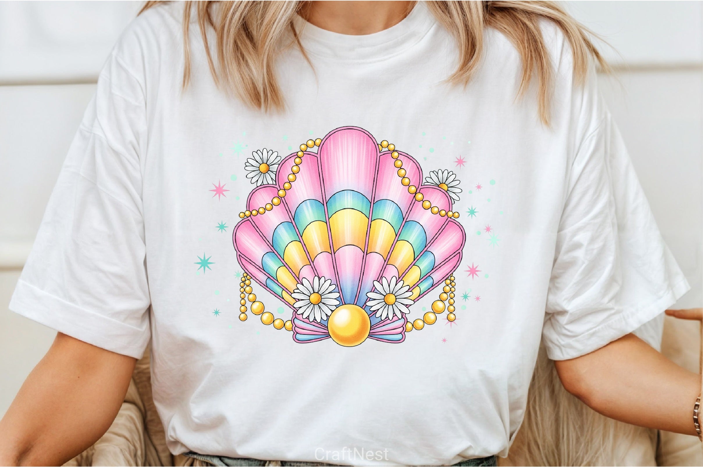 Clam Pearl Summer Clipart Bundle - CraftNest - Digital Crafting and Art