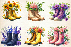 Garden Boots Clipart Bundle 3 - CraftNest - Digital Crafting and Art