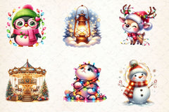 Twinkling Lights Christmas Clipart Bundle 2 - CraftNest - Digital Crafting and Art