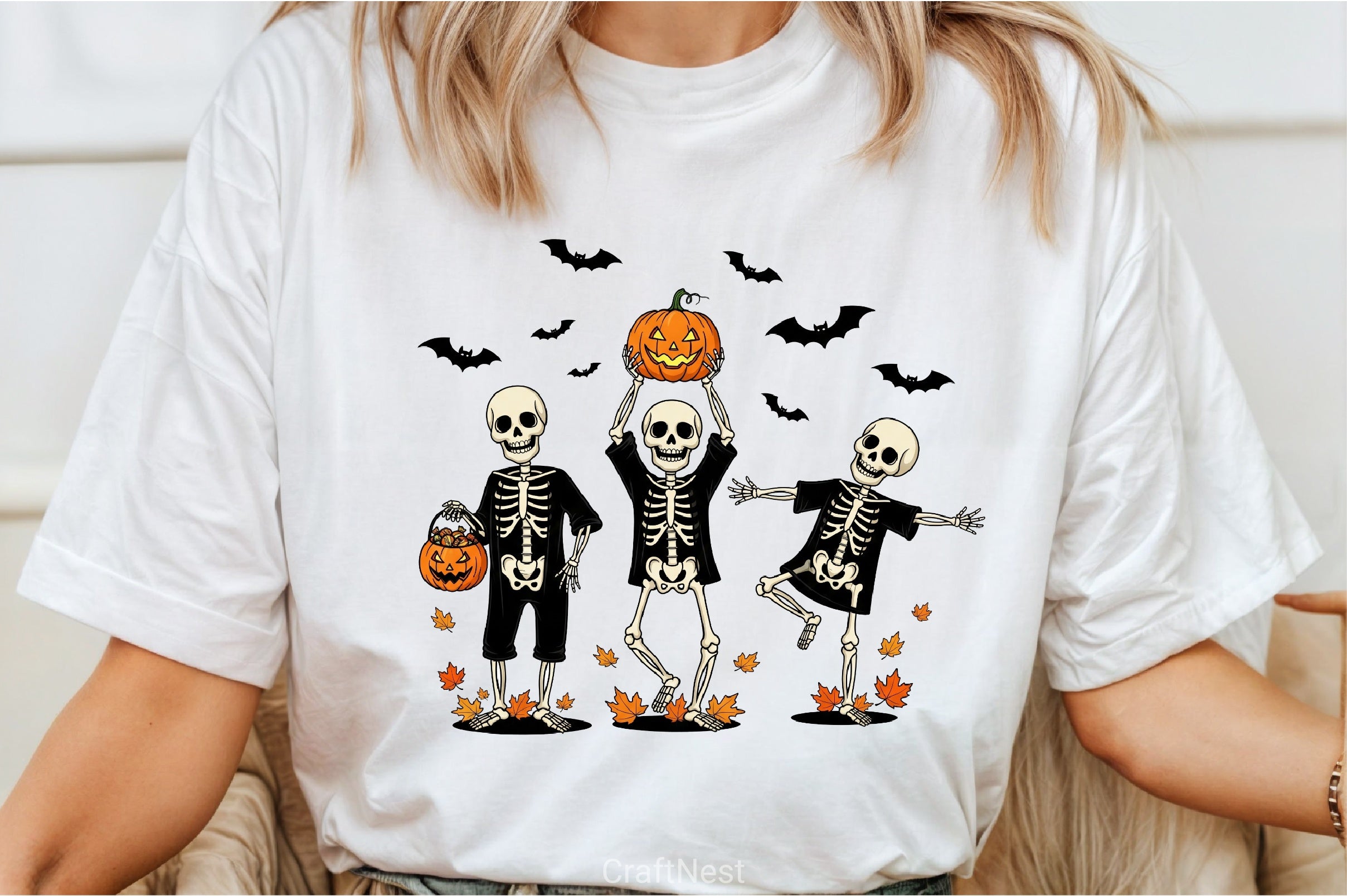 Dancing Skeleton Halloween Clipart Bundle - CraftNest - Digital Crafting and Art
