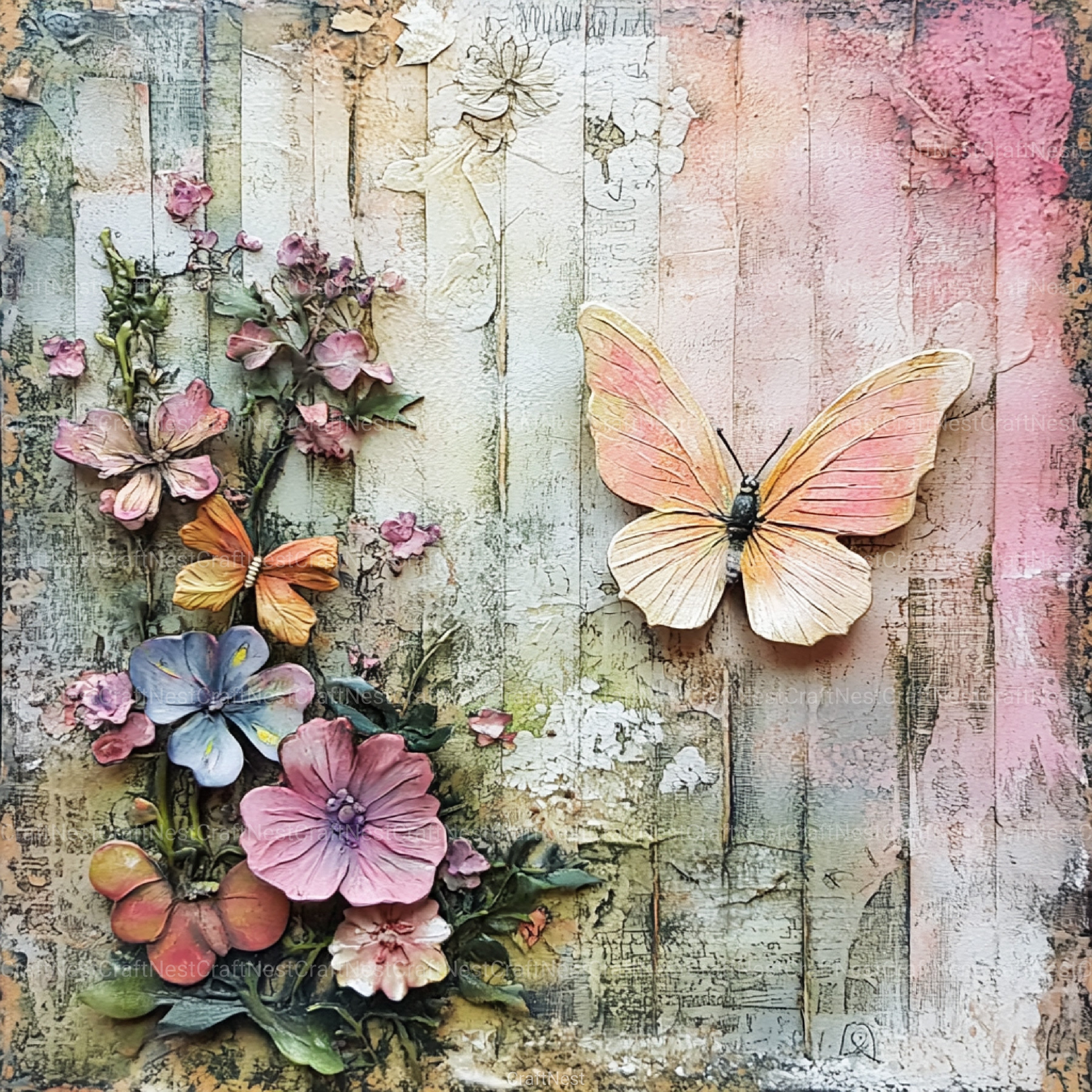 Pastel Garden Dreams Clipart Bundle - CraftNest - Digital Crafting and Art