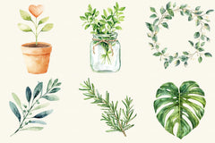Greenery Clipart Bundle - CraftNest - Digital Crafting and Art