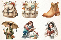Autumn Cozy Fall Clipart Bundle - CraftNest - Digital Crafting and Art