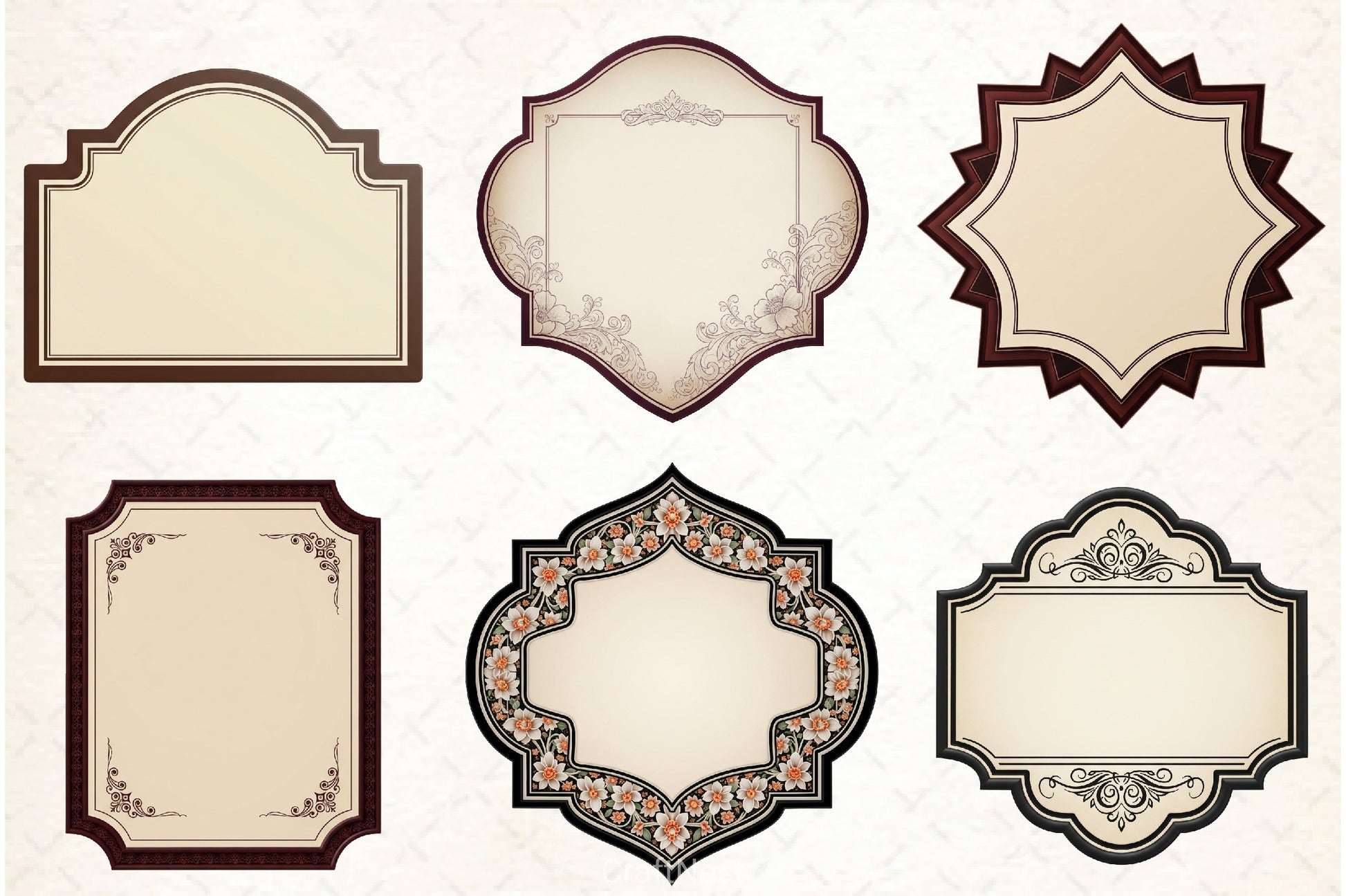 Vintage Label Clipart Bundle - CraftNest - Digital Crafting and Art