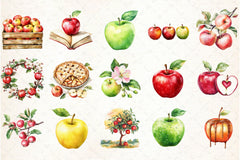 Apples Clipart Bundle 1 - CraftNest - Digital Crafting and Art