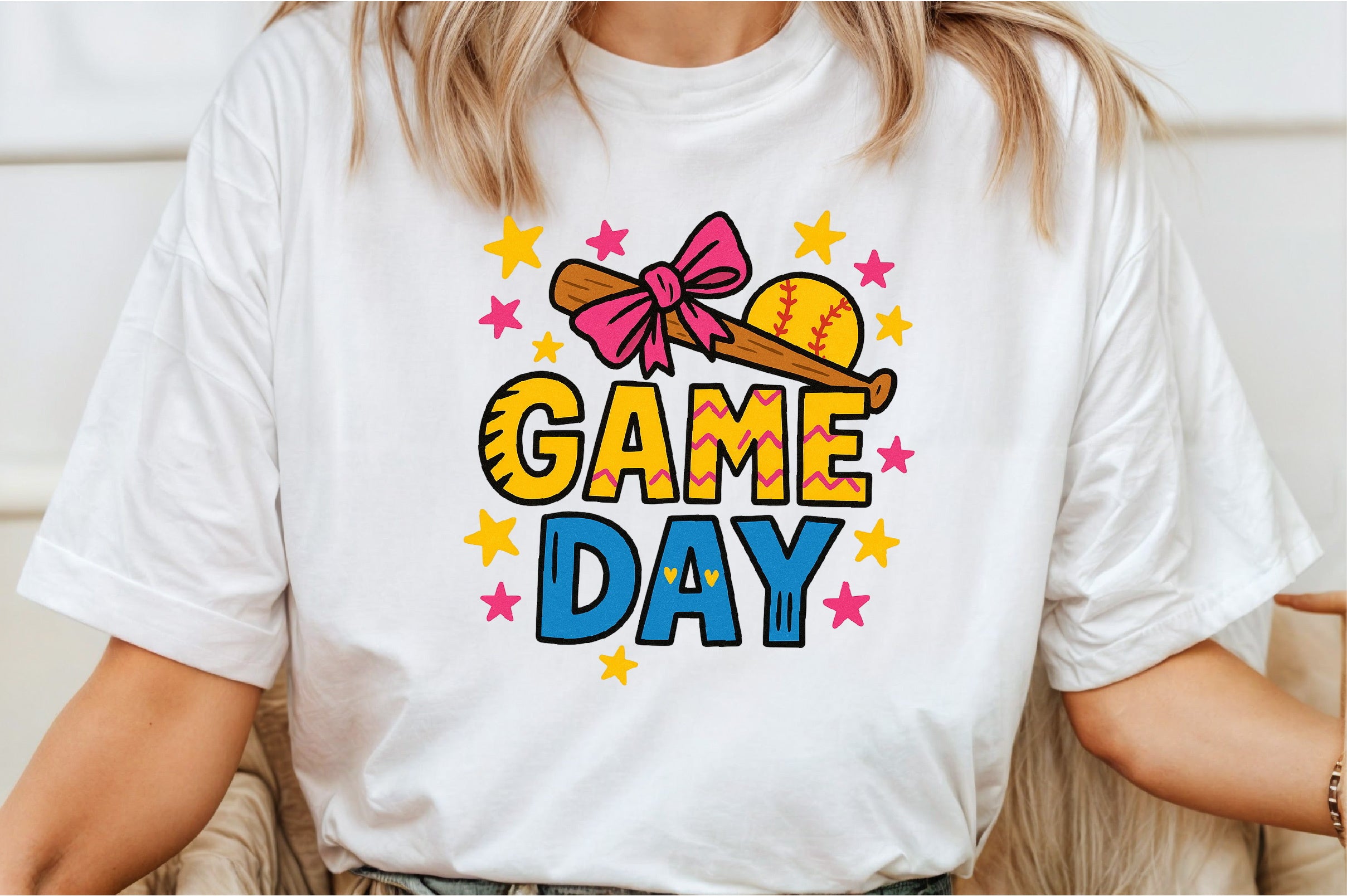 Baseball Game Day Coquette Design Clipart Bundle