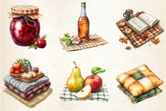 Fall Picnic Clipart Bundle 2 - CraftNest - Digital Crafting and Art