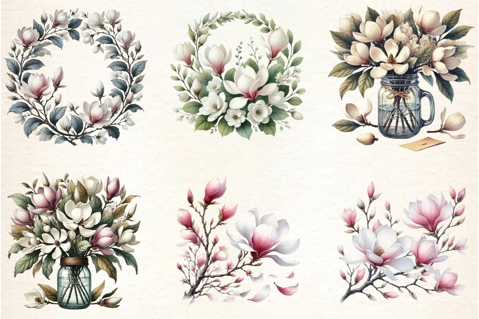 Spring Meadow Poppies Clipart Bundle - CraftNest - Digital Crafting and Art