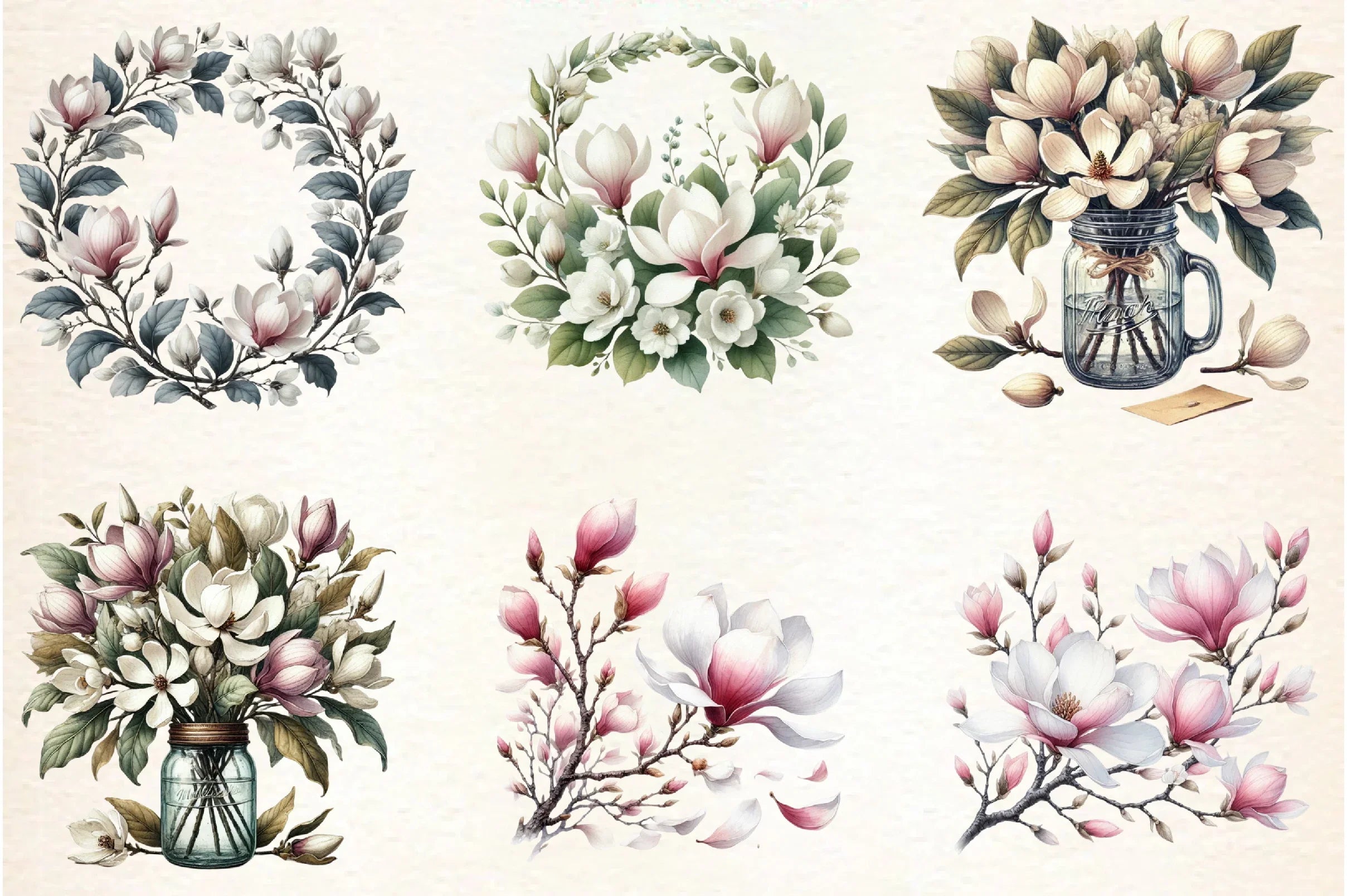 Spring Meadow Poppies Clipart Bundle - CraftNest - Digital Crafting and Art