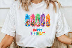 Happy Birthday Brushstroke Design Clipart Bundle - CraftNest - Digital Crafting and Art