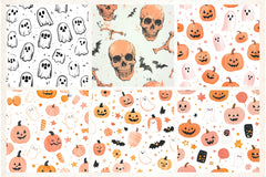 Cute Halloween Digital Papers - CraftNest - Digital Crafting and Art