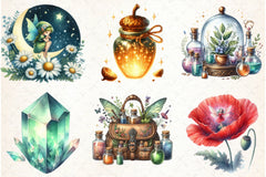 Fairy Apothecary Clipart Bundle - CraftNest - Digital Crafting and Art