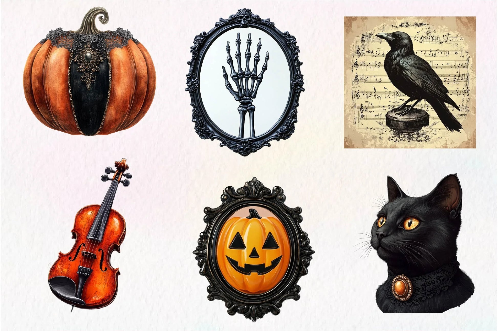Victorian Halloween Clipart Bundle - CraftNest - Digital Crafting and Art