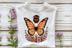 Butterfly Woman Flowers Clipart Bundle - CraftNest - Digital Crafting and Art