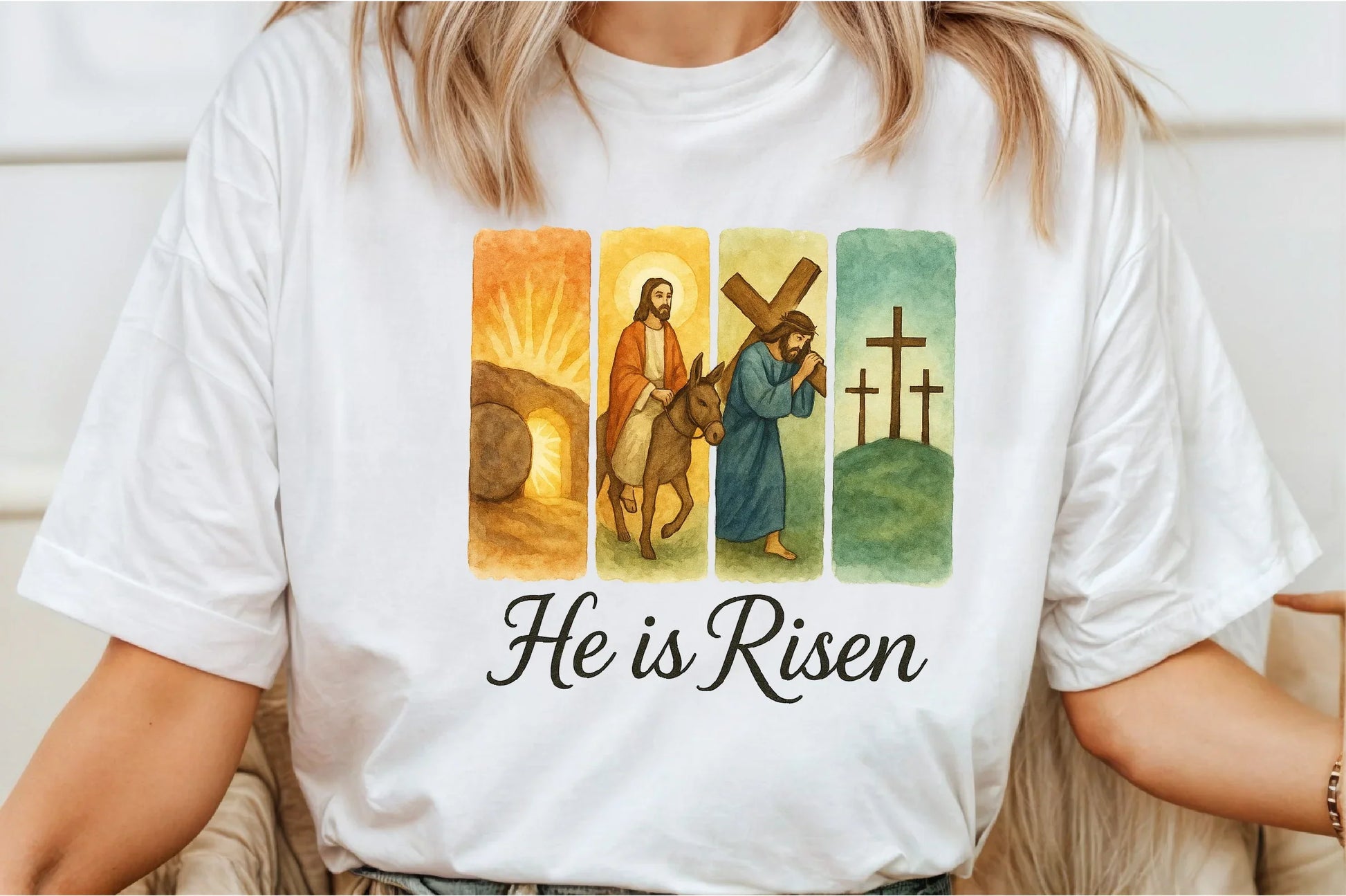 Brushstroke Jesus Easter Clipart Bundle: He Is Risen - CraftNest - Digital Crafting and Art