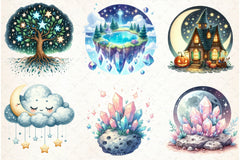 Magic & Celestial Clipart Bundle - CraftNest - Digital Crafting and Art