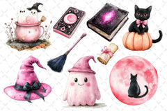 Cute Witchy Autumn Clipart Bundle - CraftNest - Digital Crafting and Art