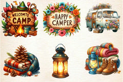 Camping Clipart Bundle 2 - CraftNest - Digital Crafting and Art