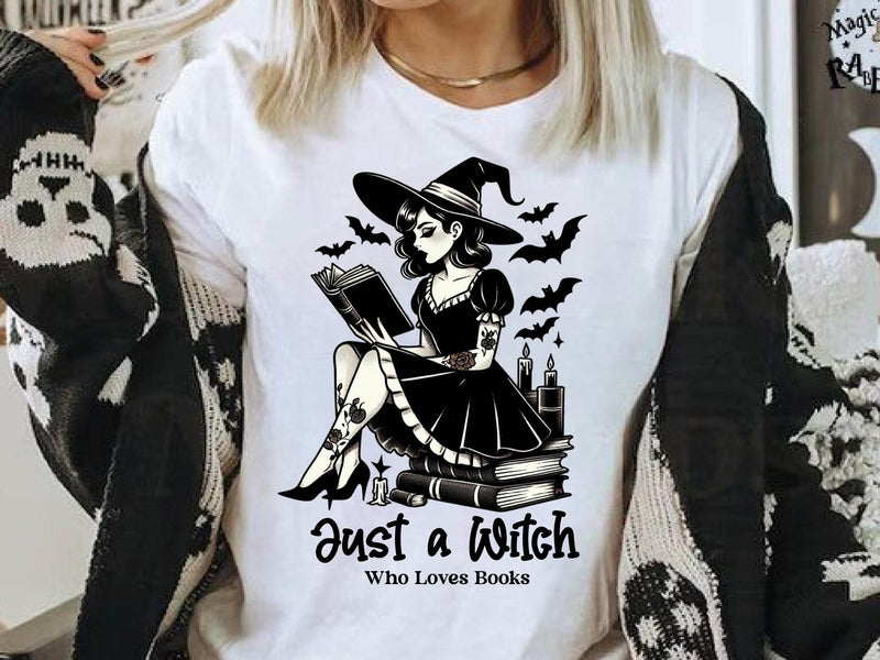 Just A Witch Who Loves Books Halloween Clipart Bundle - CraftNest - Digital Crafting and Art