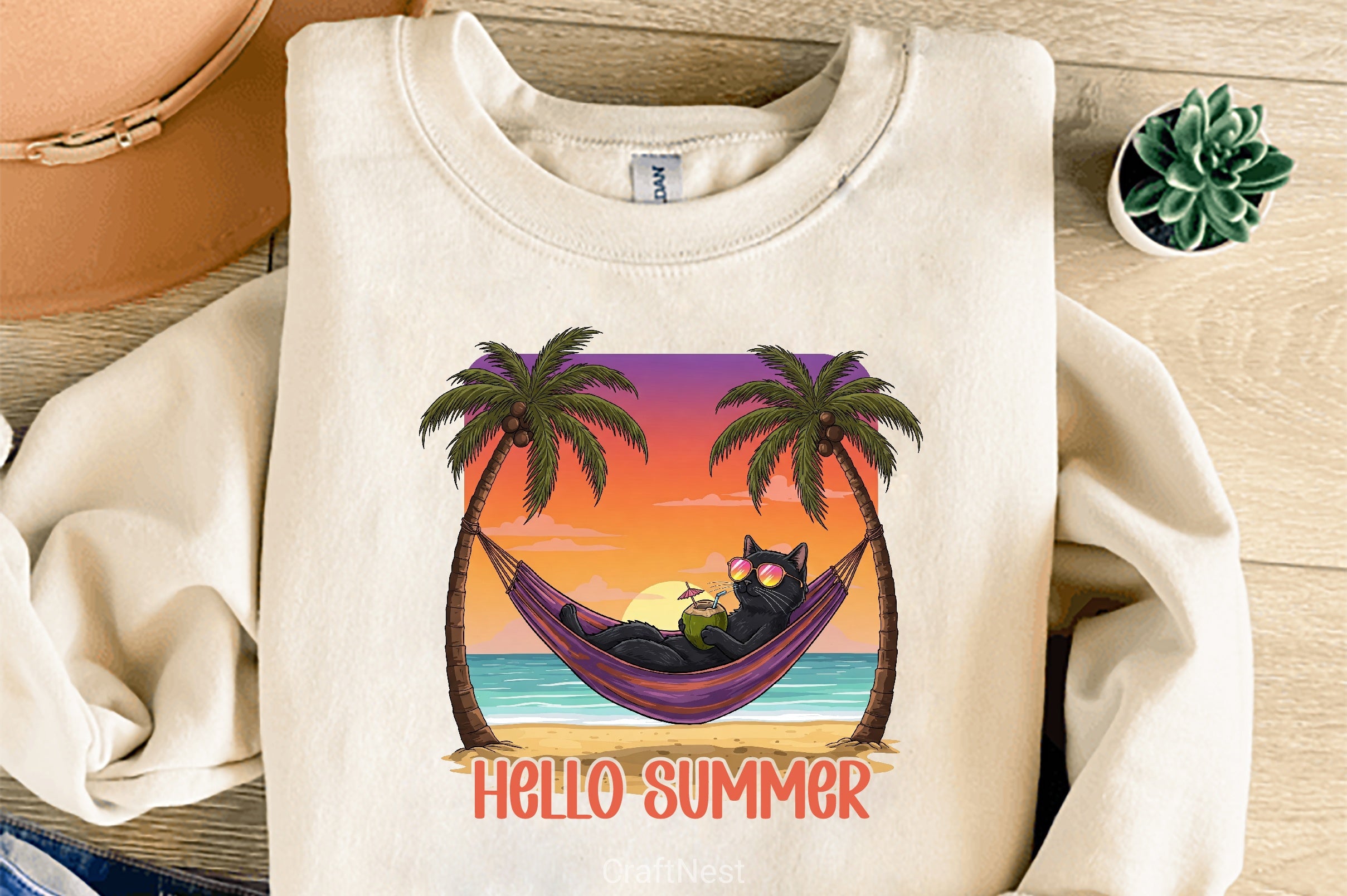 Summer Kitten Clipart Bundle - CraftNest - Digital Crafting and Art