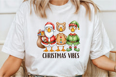 Christmas Vibes Goose Clipart Bundle - CraftNest - Digital Crafting and Art