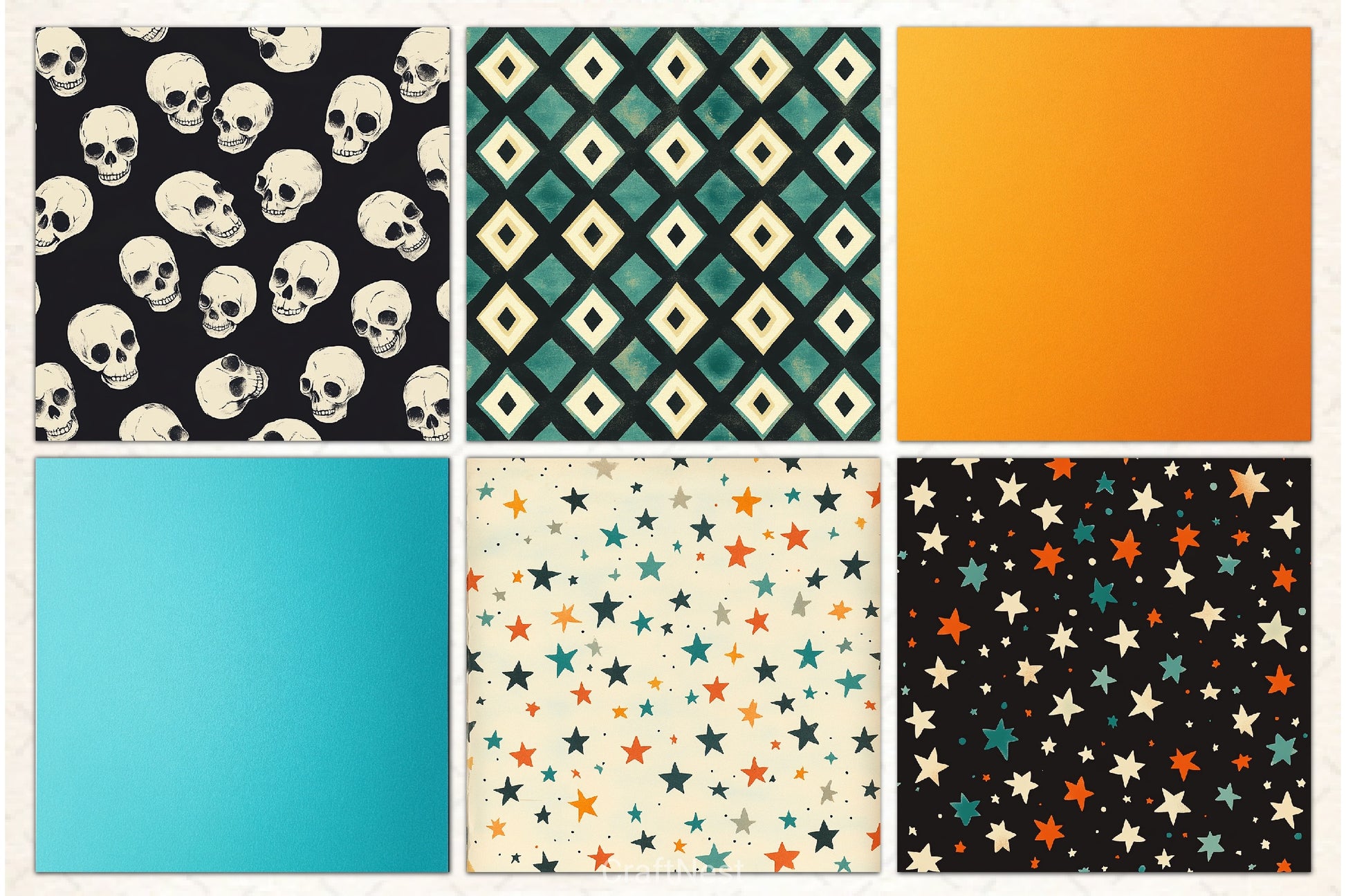 Halloween Digital Paper Collection - CraftNest - Digital Crafting and Art