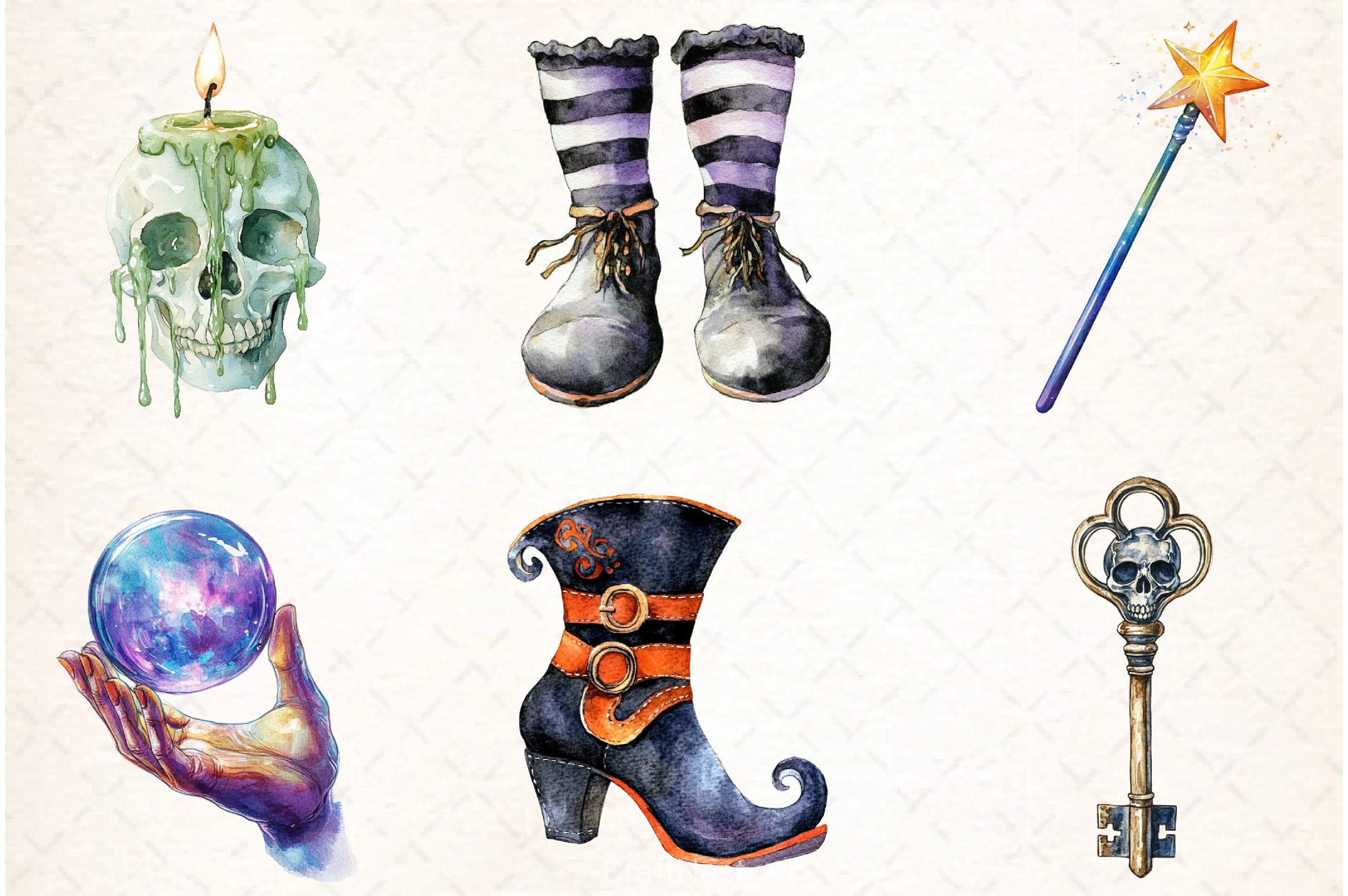 Vintage Halloween Clipart Bundle 16 - CraftNest - Digital Crafting and Art