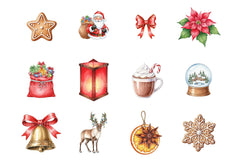 Happy Holidays Christmas Clipart Bundle - CraftNest - Digital Crafting and Art