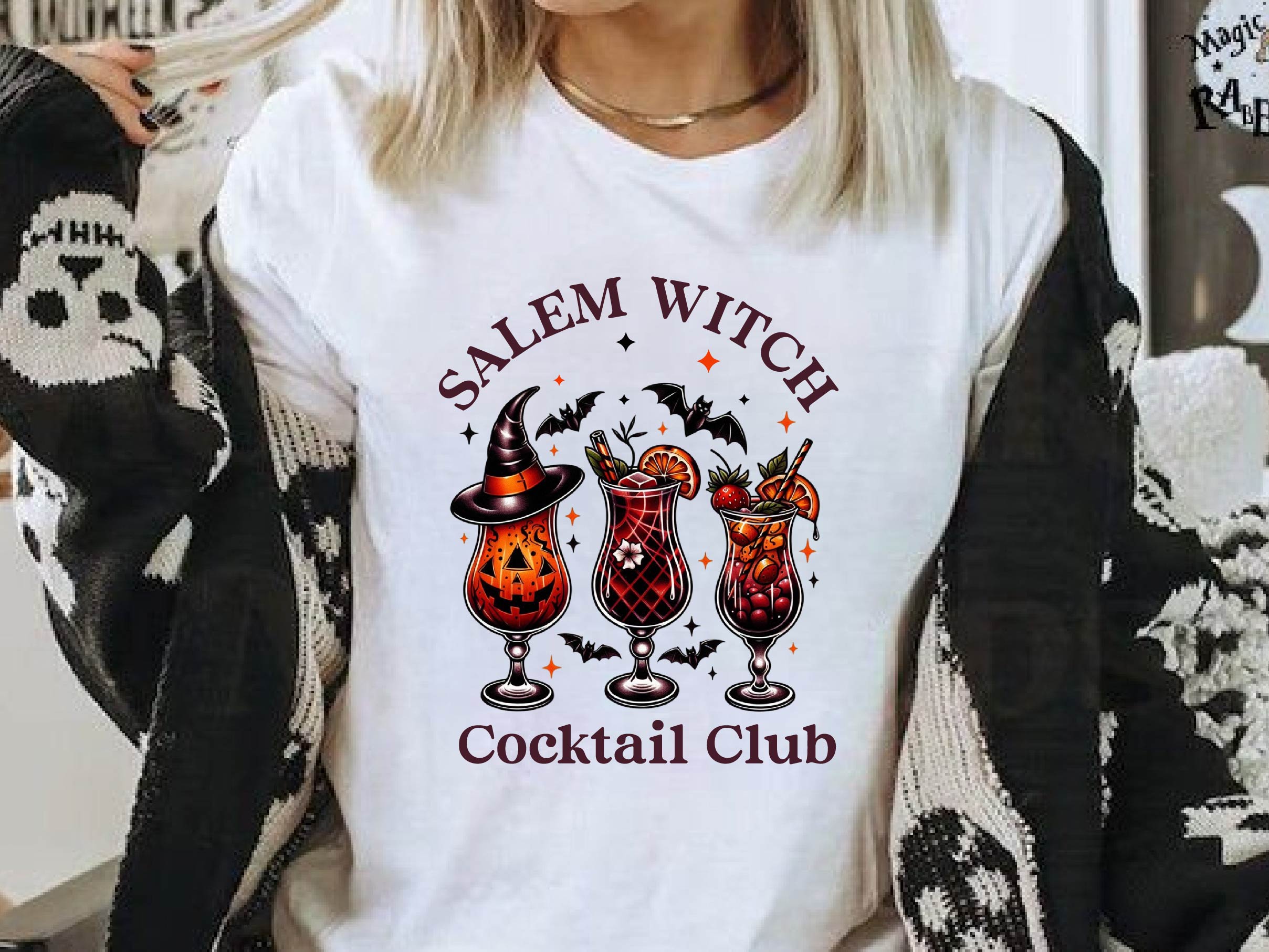 Salem Witch Cocktail Club Halloween Clipart Bundle - CraftNest - Digital Crafting and Art