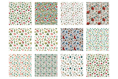 Christmas Seamless Pattern Background Digital Paper - CraftNest - Digital Crafting and Art
