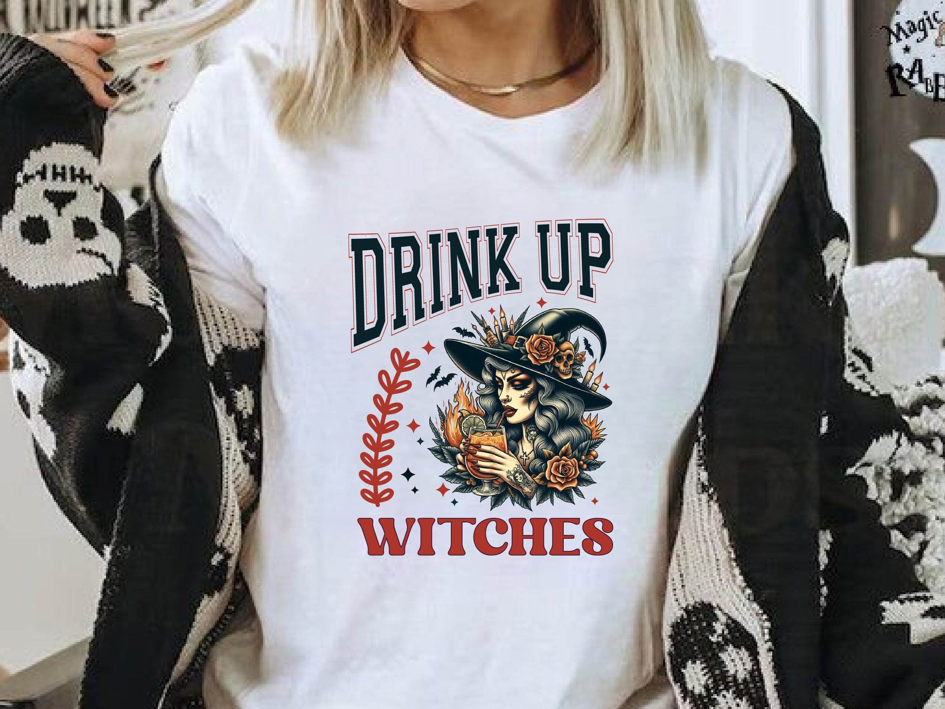 Drink Up Witches Funny Halloween Clipart Bundle 1 - CraftNest - Digital Crafting and Art